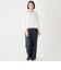 オーガンジードッキング長袖Tシャツ