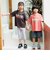 【親子リンク】USED風加工ロゴ半袖Tシャツ
