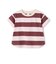 【WEB限定カラーあり/食品防汚】ボーダー半袖Tシャツ