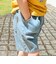 【接触冷感】ブリーチ加工デニムハーフパンツ