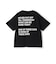 【綿100】【365D.】メッセージバックBIGロゴ半袖Tシャツ
