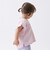 【プティプラ】アルファベット袖フリルTシャツ