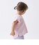 【プティプラ】アルファベット袖フリルTシャツ
