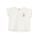 【プティプラ】アルファベット袖フリルTシャツ
