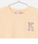 【プティプラ】アルファベット袖フリルTシャツ