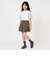 袖異素材ワイドシルエット半袖Tシャツ