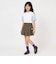 袖異素材ワイドシルエット半袖Tシャツ