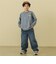 【アジャスター付き】【親子リンク】デニムペインターパンツ
