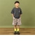 のびっとカットツイル柄ショートパンツ