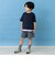 のびっとカットツイル柄ショートパンツ