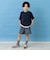 のびっとカットツイル柄ショートパンツ