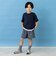 のびっとカットツイル柄ショートパンツ