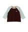 【防汚加工】配色ラグラン長袖Tシャツ