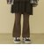 リブフレアパンツ