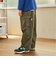 ドロスト付きストレッチツイルカーゴパンツ