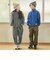 ドロスト付きストレッチツイルカーゴパンツ