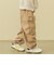 ドロスト付きストレッチツイルカーゴパンツ
