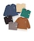 【防汚加工】裾レイヤード長袖Tシャツ