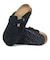 BIRKENSTOCK/レディース 1027067 Boston LEVE BLACK ボストン 細身シルエット幅 スエード レザー サンダル シューズ ビルケンシュトック ムラサキスポーツ
