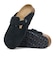 BIRKENSTOCK/レディース 1027067 Boston LEVE BLACK ボストン 細身シルエット幅 スエード レザー サンダル シューズ ビルケンシュトック ムラサキスポーツ