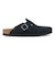 BIRKENSTOCK/レディース 1027067 Boston LEVE BLACK ボストン 細身シルエット幅 スエード レザー サンダル シューズ ビルケンシュトック ムラサキスポーツ