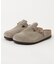 BIRKENSTOCK/メンズ 60461 Boston LEVE TAUPE  ボストン レギュラー幅 スエード サンダル シューズ ビルケンシュトック ムラサキスポーツ