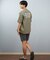 【限定】lost/水着 L25S-4309 水陸両用 ラッシュガード 半袖Tシャツ UVケア ロスト メンズ ムラサキスポーツ限定