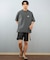 【限定】lost/水着 L25S-4309 水陸両用 ラッシュガード 半袖Tシャツ UVケア ロスト メンズ ムラサキスポーツ限定
