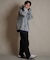 【限定】DEARLAURE/DENIM PARKA JK D25F-0105 デニム パーカー ジャケット ジップアップ フーディー ウォッシュ加工 ヴィンテージ風 ディアローレル メンズ ムラサキスポーツ限定