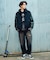 【限定】DEARLAUREL× Pla-Jac/VARSITY JACKET D25F-0102 スタジアム ジャケット 防風 スタジャン アウター ディアローレル×プラジャック メンズ ムラサキスポーツ限定