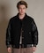 【限定】DEARLAUREL× Pla-Jac/VARSITY JACKET D25F-0102 スタジアム ジャケット 防風 スタジャン アウター ディアローレル×プラジャック メンズ ムラサキスポーツ限定