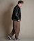 【限定】DEARLAUREL× Pla-Jac/VARSITY JACKET D25F-0102 スタジアム ジャケット 防風 スタジャン アウター ディアローレル×プラジャック メンズ ムラサキスポーツ限定