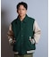 【限定】DEARLAUREL× Pla-Jac/VARSITY JACKET D25F-0102 スタジアム ジャケット 防風 スタジャン アウター ディアローレル×プラジャック メンズ ムラサキスポーツ限定