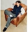 【限定】DEARLAUREL× Pla-Jac/VARSITY JACKET D25F-0102 スタジアム ジャケット 防風 スタジャン アウター ディアローレル×プラジャック メンズ ムラサキスポーツ限定