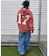 【限定】DEARLAUREL/DL25F-JM1201 ジップアップ パーカー バックプリント 古着風 ヴィンテージ加工 ディアローレル メンズ ムラサキスポーツ限定