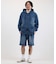 【限定】DEARLAUREL/CUT DNM PARKA DL26S-1201 カットデニムパーカー デニムジャケット ディアローレル メンズ ムラサキスポーツ限定