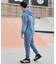 【限定】DEARLAUREL/CUT DNM PARKA DL26S-1201 カットデニムパーカー デニムジャケット ディアローレル メンズ ムラサキスポーツ限定