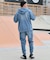 【限定】DEARLAUREL/CUT DNM PARKA DL26S-1201 カットデニムパーカー デニムジャケット ディアローレル メンズ ムラサキスポーツ限定