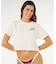 RIP CURL/0MFWTE 半袖Tシャツ インポート クロップドTシャツ SURF SIDE CROPPED TEE リップカール レディース ムラサキスポーツ
