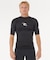 RIPCURL/水着 16MMRV UPF50+ 対塩素加工 半袖 ラッシュガード Tシャツ WAVES UPF PERF S/S リップカール メンズ ムラサキスポーツ