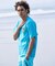 【限定】lost/水着 LM6S-4302 ラッシュガード 半袖 Tシャツ UVカット 速乾 ストレッチ 水陸両用 ロスト メンズ ムラサキスポーツ限定