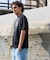 【限定】lost/水着 LM6S-4303 ラッシュガード 半袖 Tシャツ UVカット 速乾 ストレッチ 水陸両用 ロスト メンズ ムラサキスポーツ限定