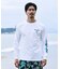 RIPCURL/水着 RCM6S-4301 UPF50＋ 水陸両用 長袖 Tシャツ UVケアラッシュガード リップカール メンズ ムラサキスポーツ