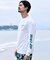 RIPCURL/水着 RCM6S-4301 UPF50＋ 水陸両用 長袖 Tシャツ UVケアラッシュガード リップカール メンズ ムラサキスポーツ