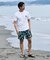 RIPCURL/水着 RCM6S-4303 UPF50＋ 水陸両用 半袖 Tシャツ UVケアラッシュガード リップカール メンズ ムラサキスポーツ