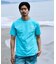 RIPCURL/水着 RCM6S-4305 UPF50＋ 水陸両用 半袖 Tシャツ UVケアラッシュガード リップカール メンズ ムラサキスポーツ