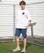 【限定】RVCA/BG041P02 半袖 Tシャツ バックプリント OE BANDANA BALANCE PATCH ルーカ メンズ ムラサキスポーツ限定