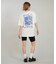 RVCA/BG04C212 半袖 Tシャツ バックプリント ルーズフィット SUN TIDES ICON LOSE FIT ルーカ レディース ムラサキスポーツ