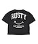 RUSTY/キッズ 水着 4点セット 966801 セパレートタイプ 半袖 Tシャツ ショートパンツ ラスティー 女の子 ムラサキスポーツ