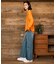 RIKKAFEMME/RF6F-3102 ロングパンツ レディース デニム パンツ Gパン フリンジフレアデニム リッカファム レディース ムラサキスポーツ